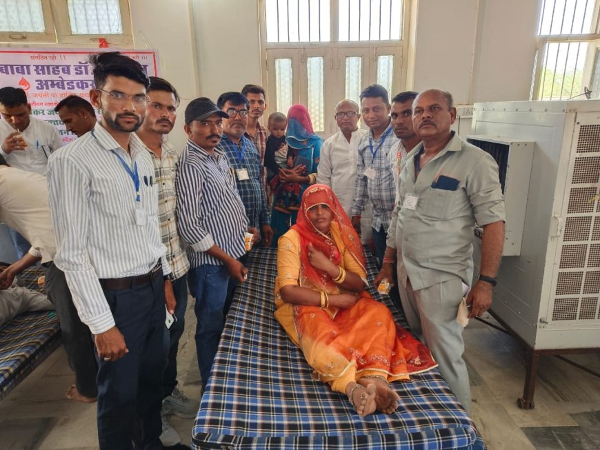भारत रत्न डॉ.भीमराव अंबेडकर की 134वीं जन्म जयंती पर रामेश्वरी वेगड़ बनीं रक्तदान करने वाली पहली महिला